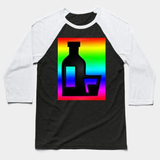 Western Era - Whiskey Bottle and Glass Baseball T-Shirt